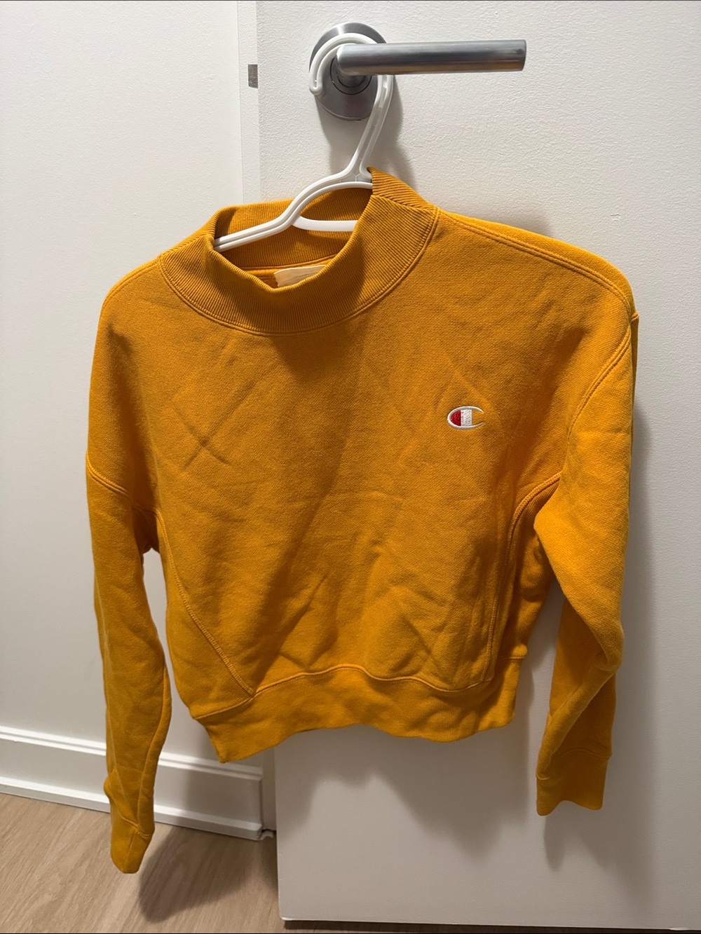 Champion Women's Mustard Turtleneck Sweatshirt